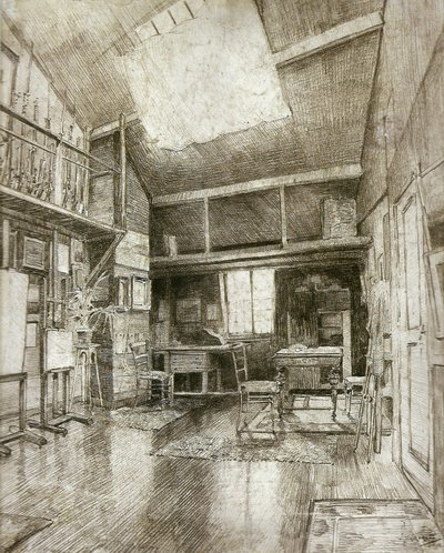 El taller del artista en Boitsfort de Henrique Alvim Correa